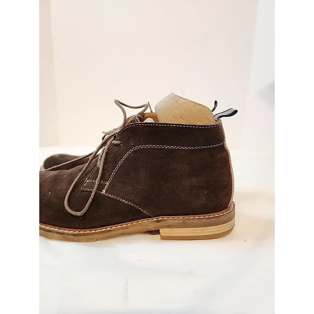 Penguin Mens Size 9 M Brown Suede Leather Dress Boots Ankle